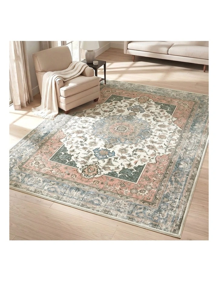 Oikiture Vintage Persian Area Rug Carpet 160X230cm image 4