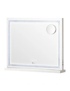 Oikiture Bluetooth Hollywood LED Makeup Mirror 58x49cm Crystal Vanity Mirrors