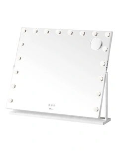 Oikiture LED Hollywood Makeup Mirror Rotatable Mirrors 83x69cm Bluetooth