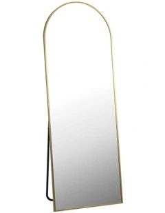 Oikiture 166x60cm Full Length Mirror Dressing Floor Mirrors Free Standing Gold
