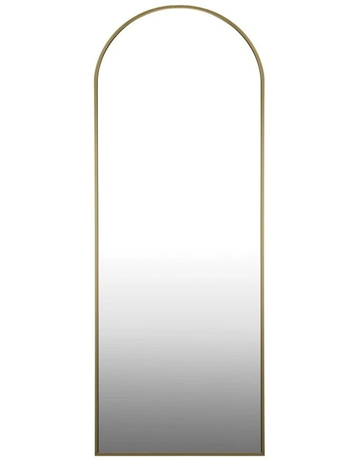Oikiture 166x60cm Full Length Mirror Dressing Floor Mirrors Free Standing Gold image 2