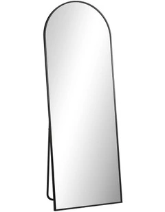 Oikiture Full Length Mirror Arched Dressing Floor Mirrors Free Standing Black