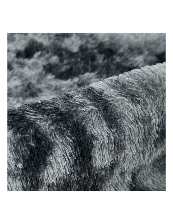 Oikiture Gradient Grey Fluffy Shag Rug Soft Plush Non Slip Floor Mat 160x230cm image 6