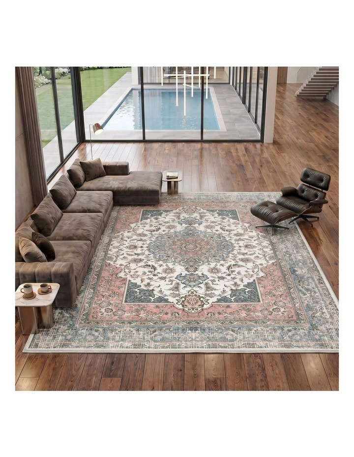 Oikiture Vintage Persian Area Rug Carpet 280X380cm image 4