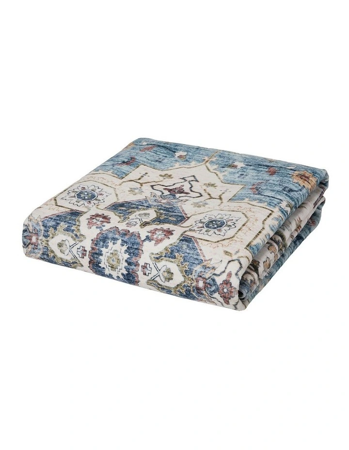Oikiture Distressed Blue Persian Rug 160X230cm image 7