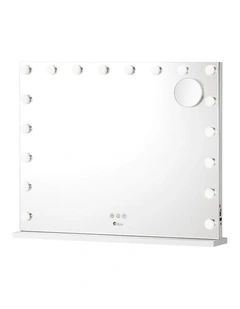 Oikiture Hollywood Makeup Mirror Magnifying LED 18 Bulbs 80x62cm Wall Mirrors