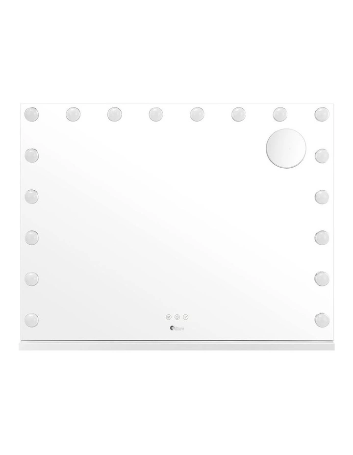 Oikiture Hollywood Makeup Mirror Magnifying LED 18 Bulbs 80x62cm Wall Mirrors image 2