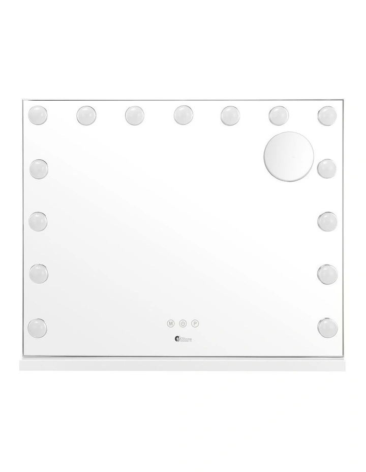 Oikiture Hollywood Makeup Mirror Magnifying LED Light 15 Bulbs Wall Mirrors image 2