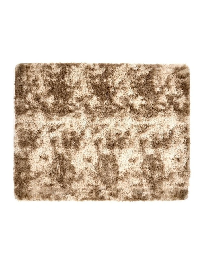 Oikiture Taupe Gradient Fluffy Shaggy Rug Plush 200x290cm Floor Carpet image 2