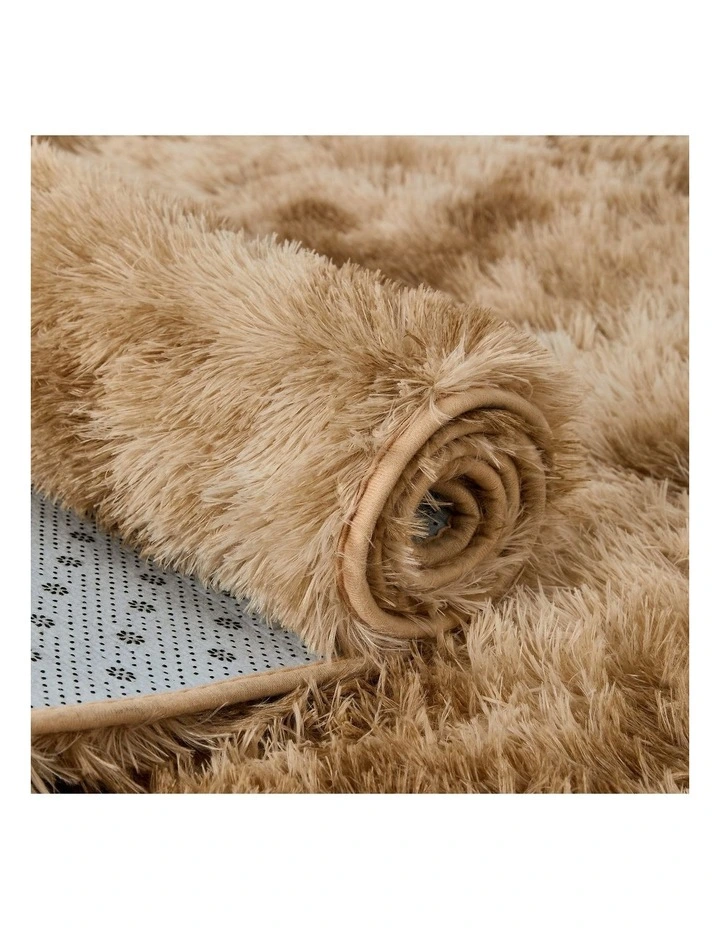 Oikiture Taupe Gradient Fluffy Shaggy Rug Plush 200x290cm Floor Carpet image 7