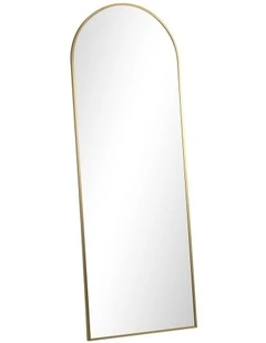 Oikiture 180x70cm Full Length Mirror Dressing Floor Mirrors Free Standing Gold