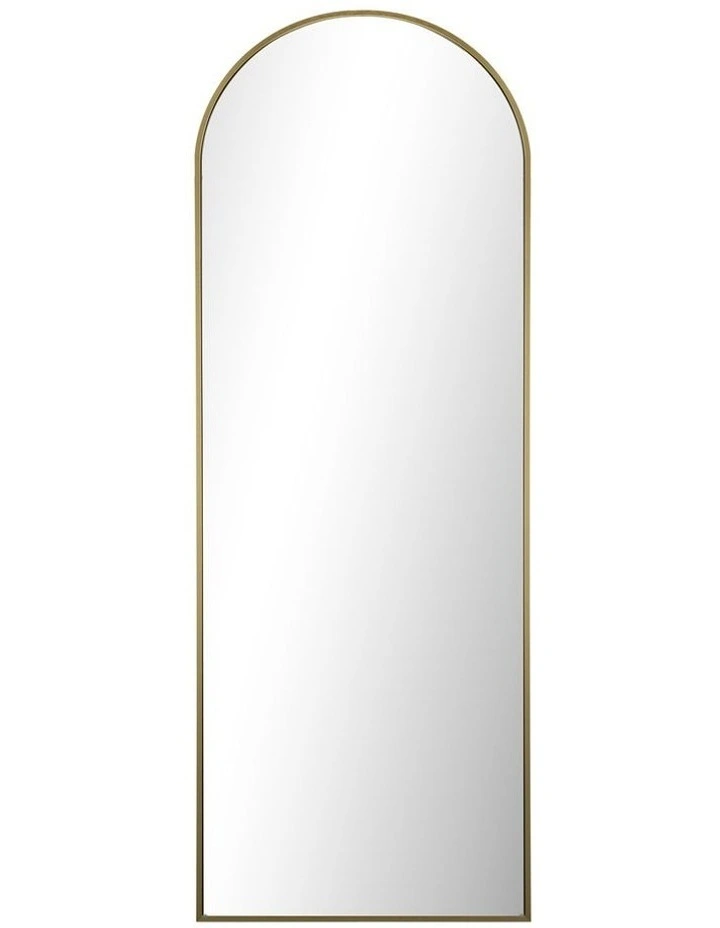 Oikiture 180x70cm Full Length Mirror Dressing Floor Mirrors Free Standing Gold image 2