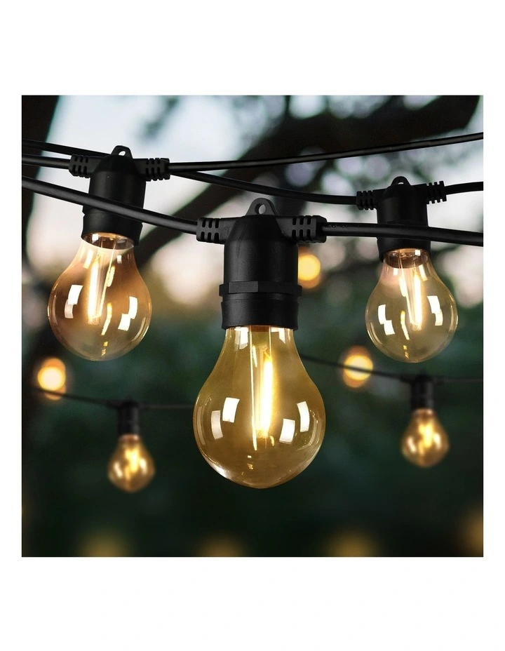 Mazam 50M Festoon String Lights LED Christmas Waterproof Wedding Party Outdoor image 4
