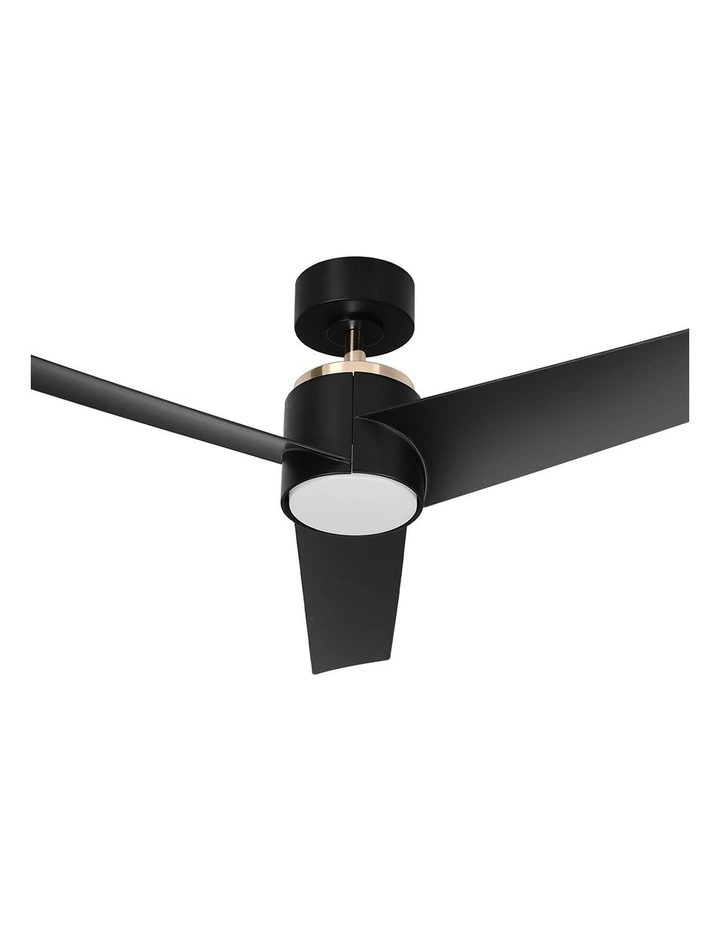 Devanti 52'' Ceiling Fan DC Motor w/Light w/Remote - Black image 1