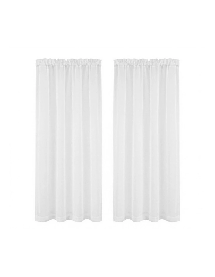 Artiss Blockout Curtains 2X 132x160cm Light Filtering Window Drapes Rod Pocket image 1