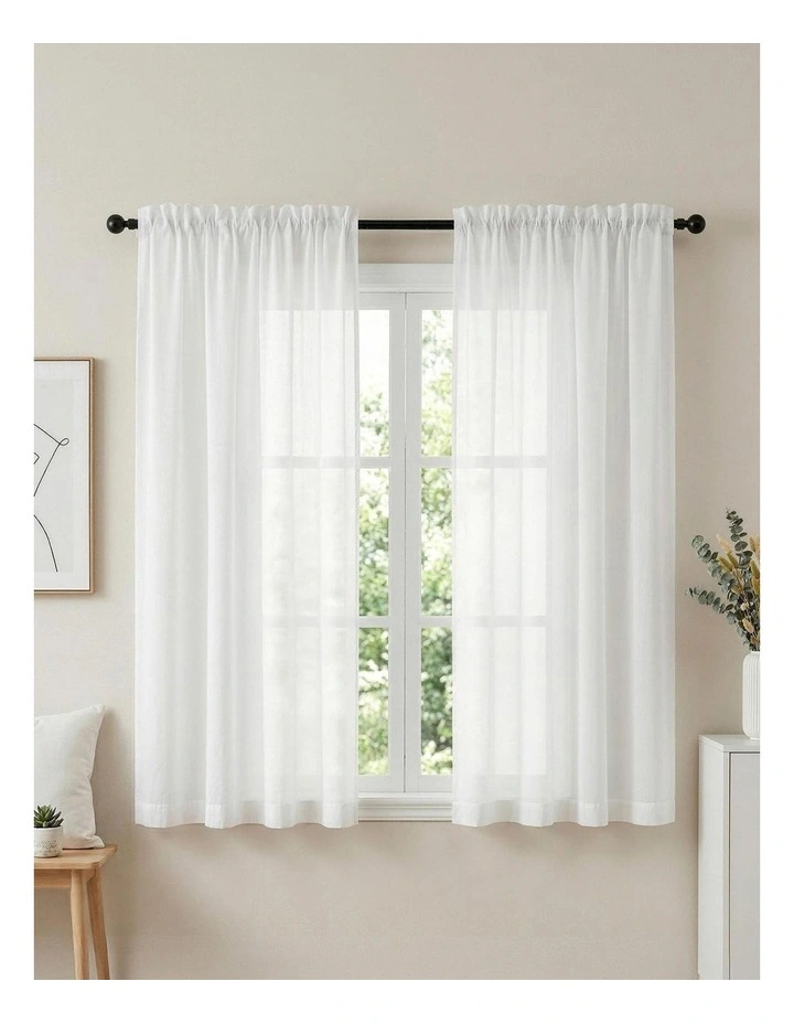 Artiss Blockout Curtains 2X 132x160cm Light Filtering Window Drapes Rod Pocket image 3