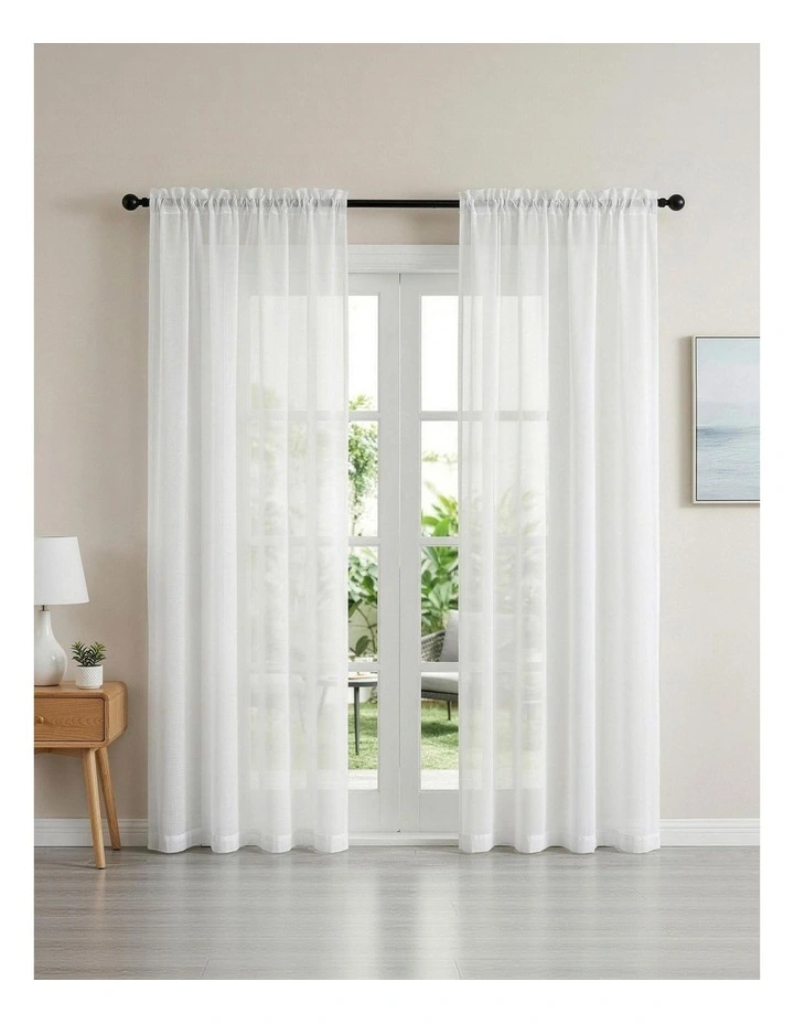 Artiss Blockout Curtains 2X 132x213cm Light Filtering Window Drapes Rod Pocket image 3