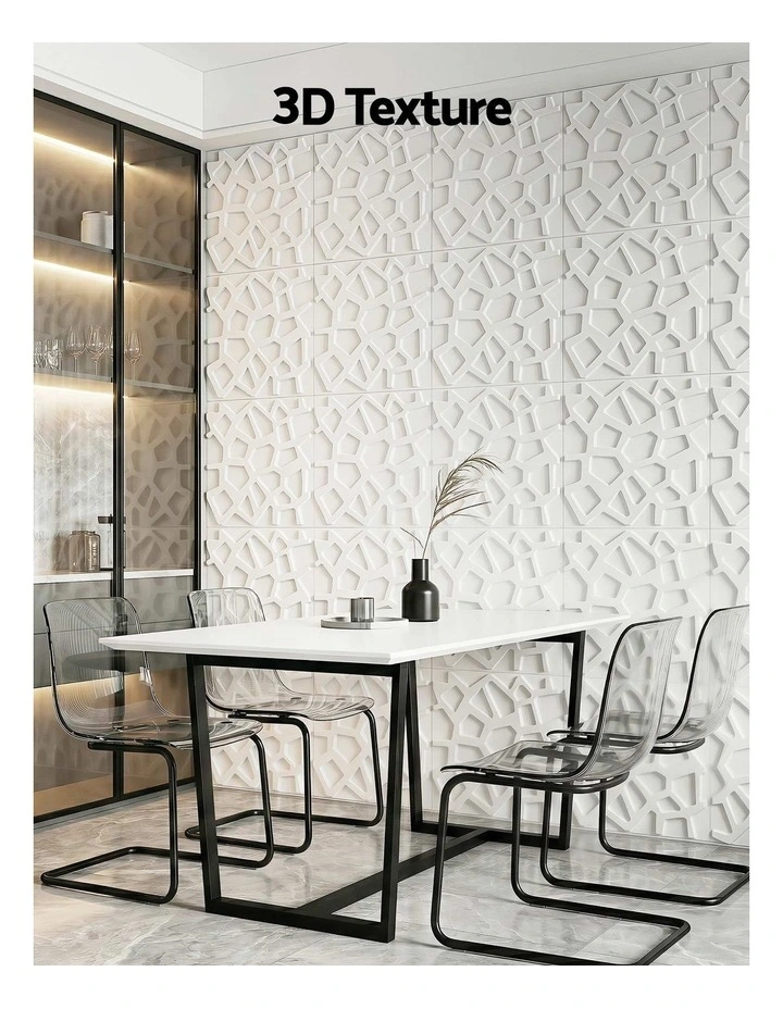 Artiss 3D Wall Panels PVC Decorative Panels 50x50cm Set of 15 Feature Wall Poly image 4
