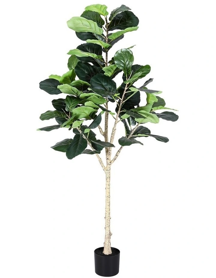 Artiss 180cm Artificial Fiddle Tree Faux Trees Indoor Decor Artificial Plants Lifelike Plant 1.8M image 2