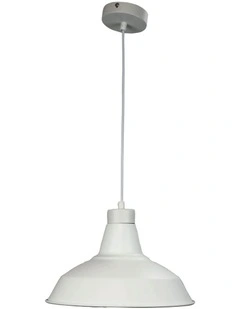 Warehouse Industrial Vintage Shade White 31cm