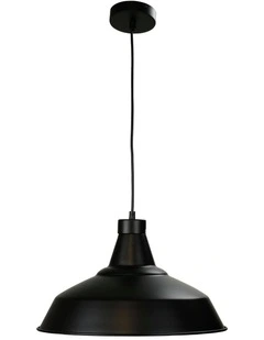 Warehouse Industrial Vintage Shade Black 39cm