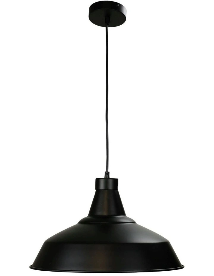 Warehouse Industrial Vintage Shade Black 39cm image 1