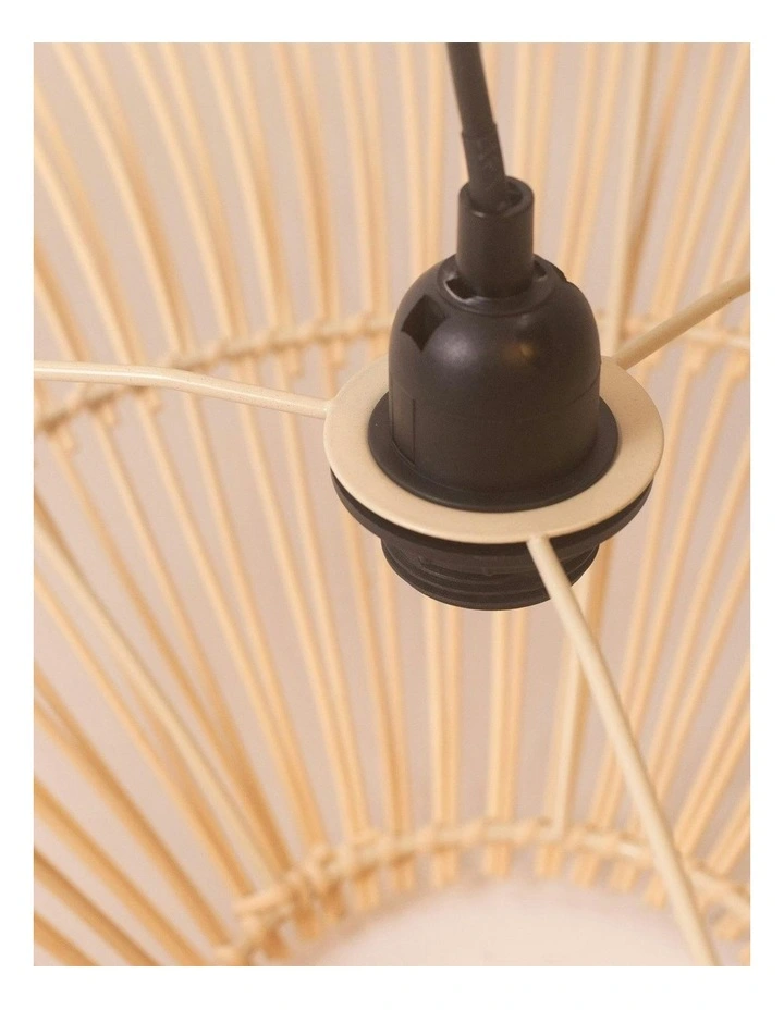 Felicity Rattan Pendant Light - Large image 4