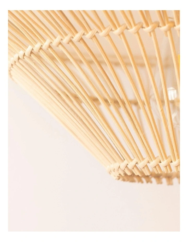 Felicity Rattan Pendant Light - Large image 5