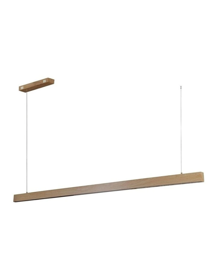 Maisie LED Pendant Light - Large Wood image 1