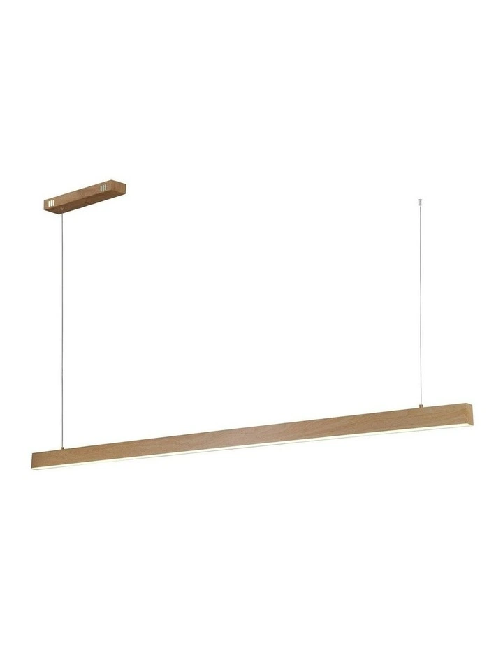 Maisie LED Pendant Light - Large Wood image 2