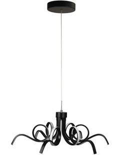 Noodle Tricolour LED Pendant Light Black 70cm