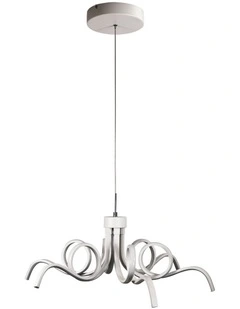 Noodle Tricolour LED Pendant Light White 70cm