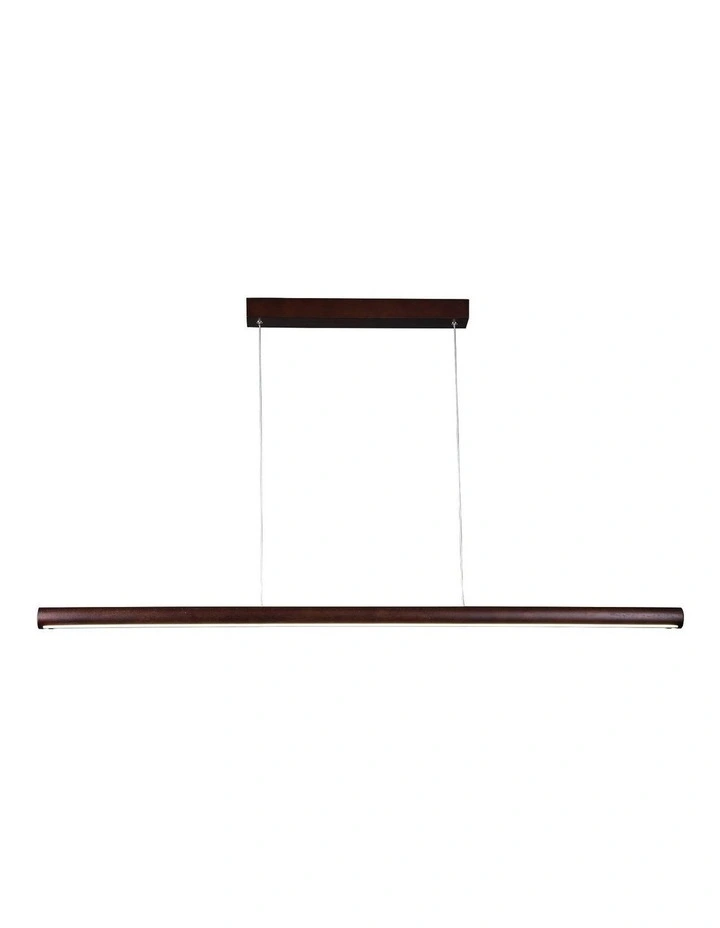 Freya LED Pendant Light - Large Walnut image 2
