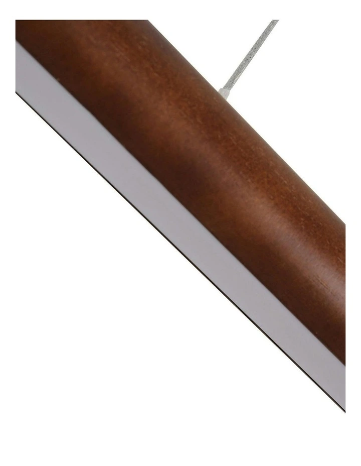 Freya LED Pendant Light - Large Walnut image 3