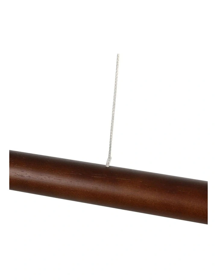Freya LED Pendant Light - Large Walnut image 4