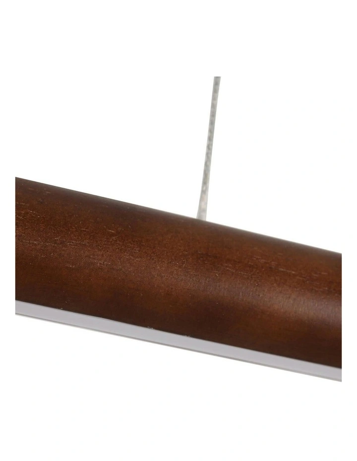 Freya LED Pendant Light - Large Walnut image 7