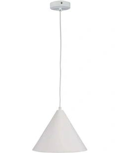 Conic Stylish Conical Pendant Light White 28cm