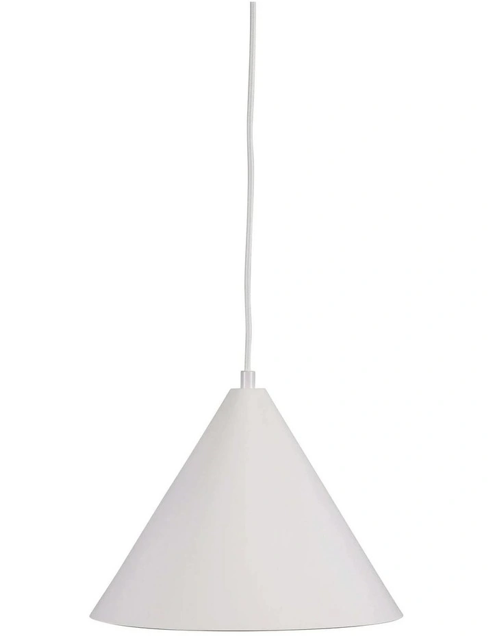 Conic Stylish Conical Pendant Light White 28cm image 2