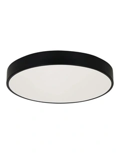 Orbis Tricolour LED Ceiling Light Black 40cm