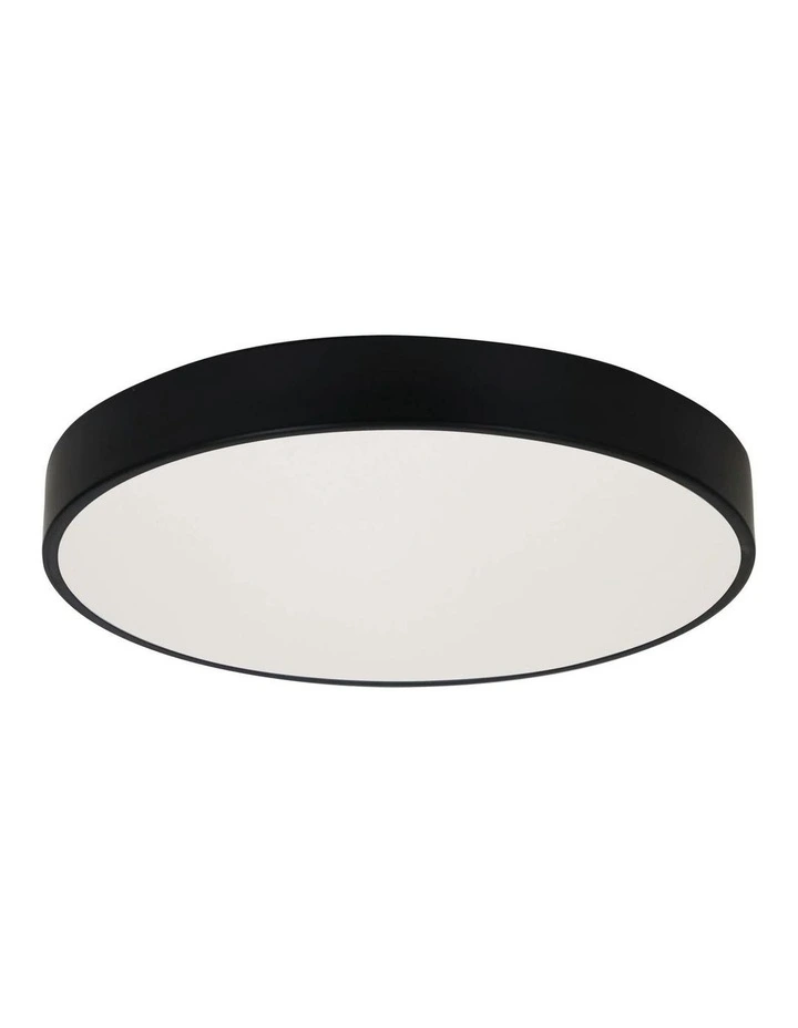 Orbis Tricolour LED Ceiling Light Black 40cm image 1