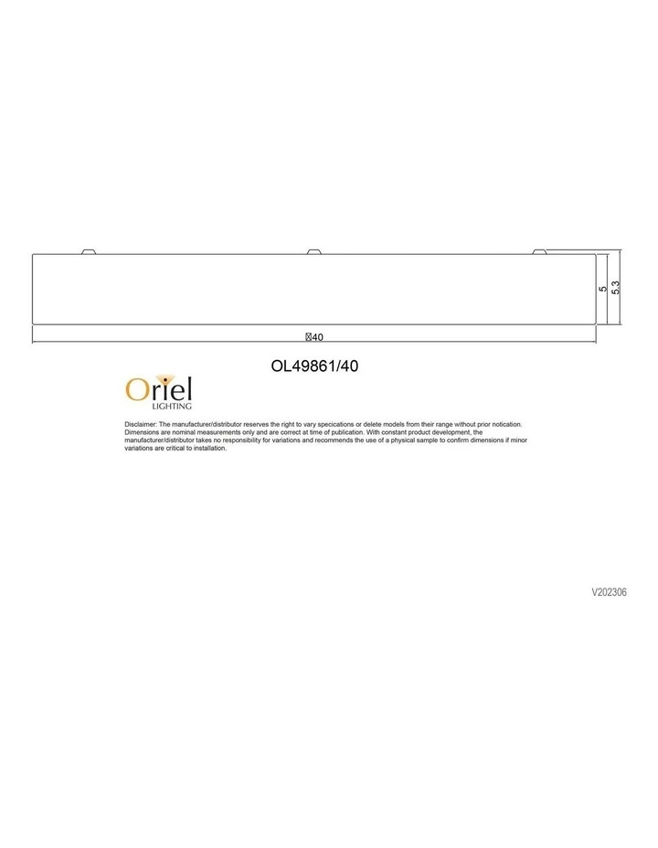 Orbis Tricolour LED Ceiling Light Black 40cm image 4