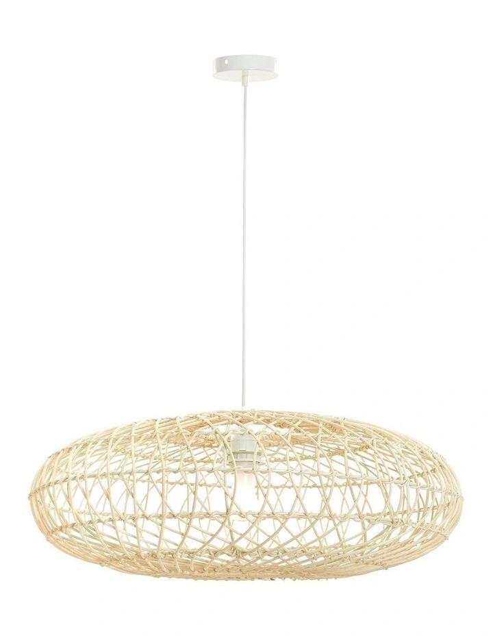 Laurel Rattan Pendant Light - Small image 2