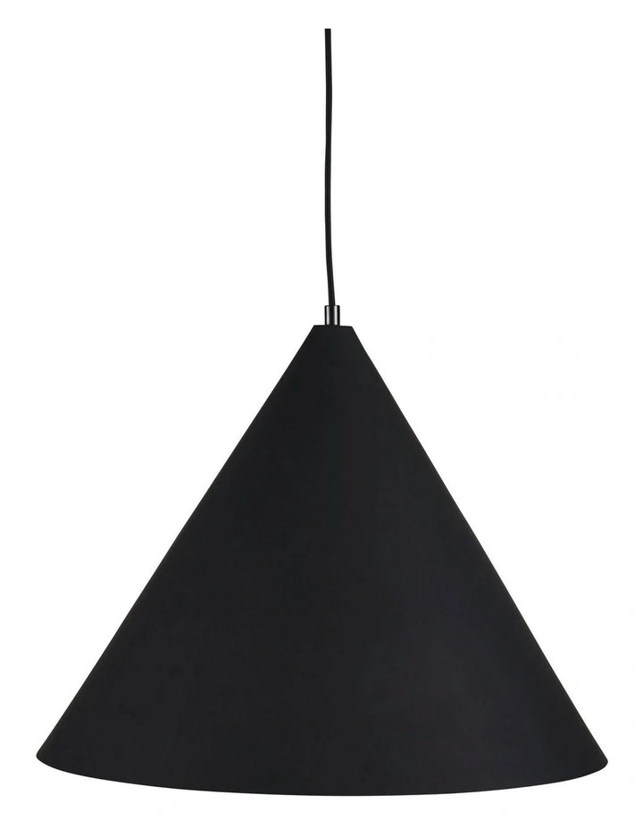 Conic Stylish Conical Pendant Light Black 45cm image 2
