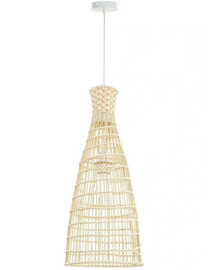 Lilia Rattan Pendant Light - SLarge image 1
