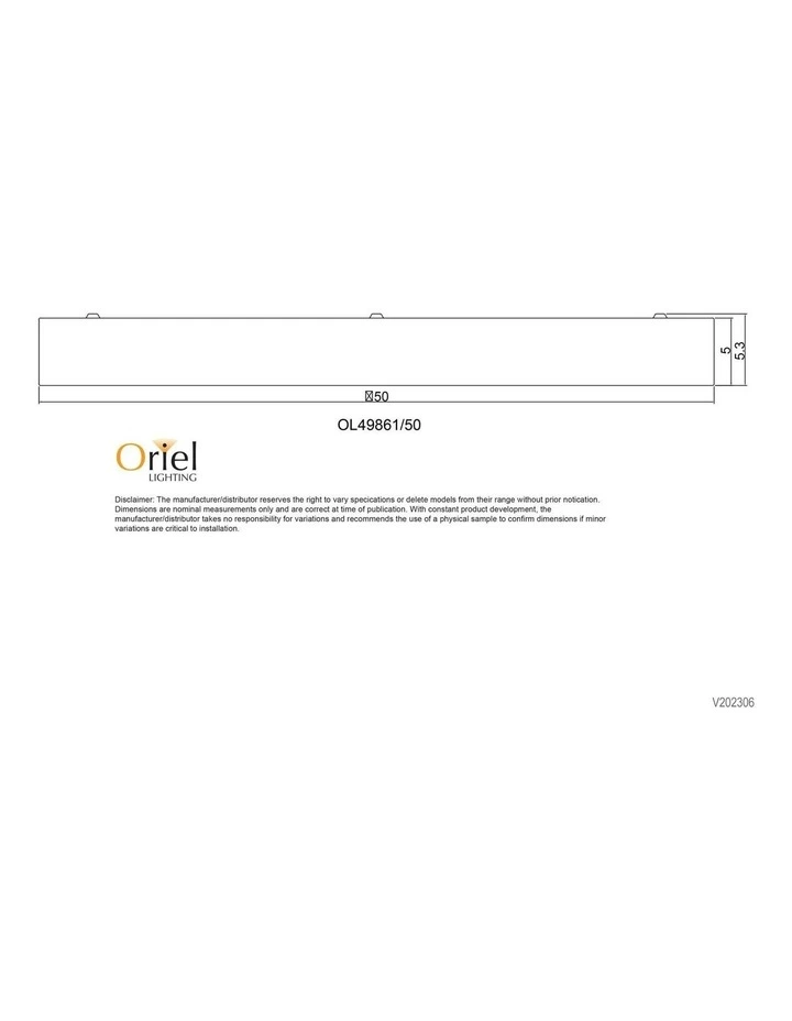 Orbis Tricolour LED Ceiling Light White 50cm image 4