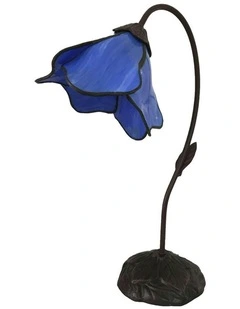 Single Lotus Lamp Blue