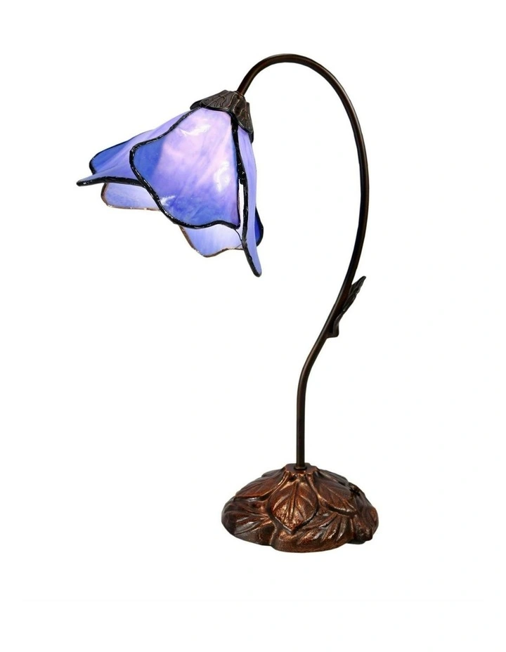 Single Lotus Lamp Blue image 2