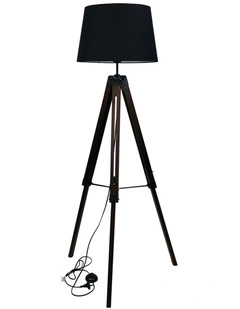 Trevi Complete Base & Shade Floor Lamp Black