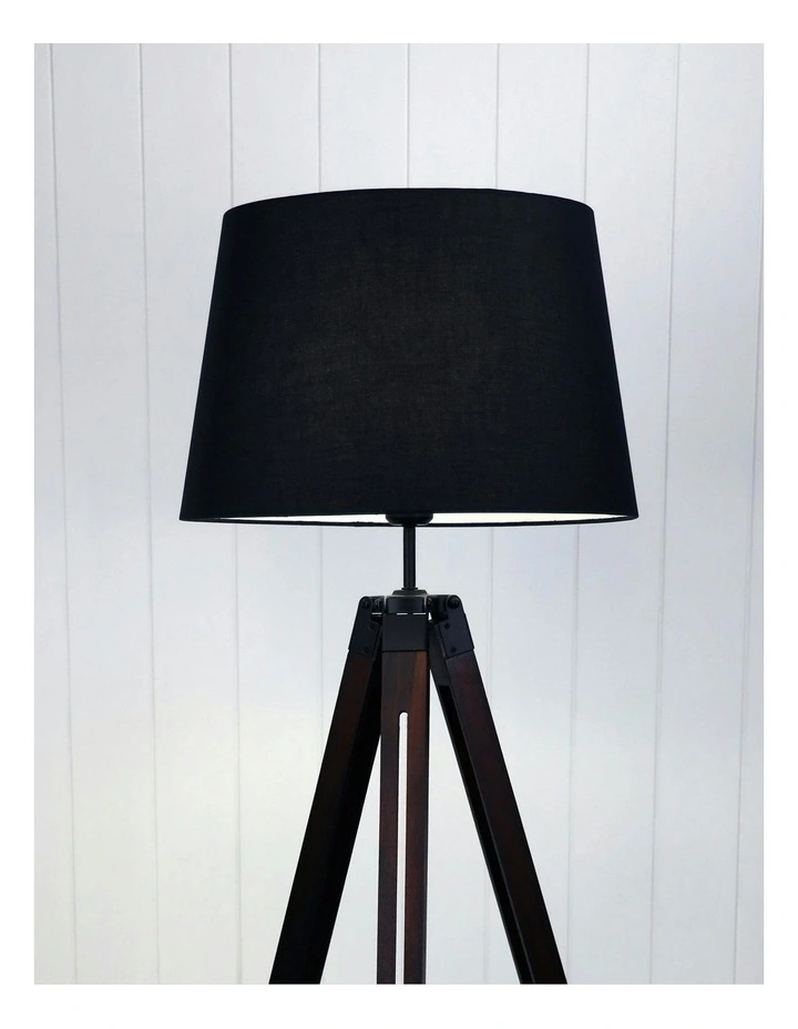 Trevi Complete Base & Shade Floor Lamp Black image 2