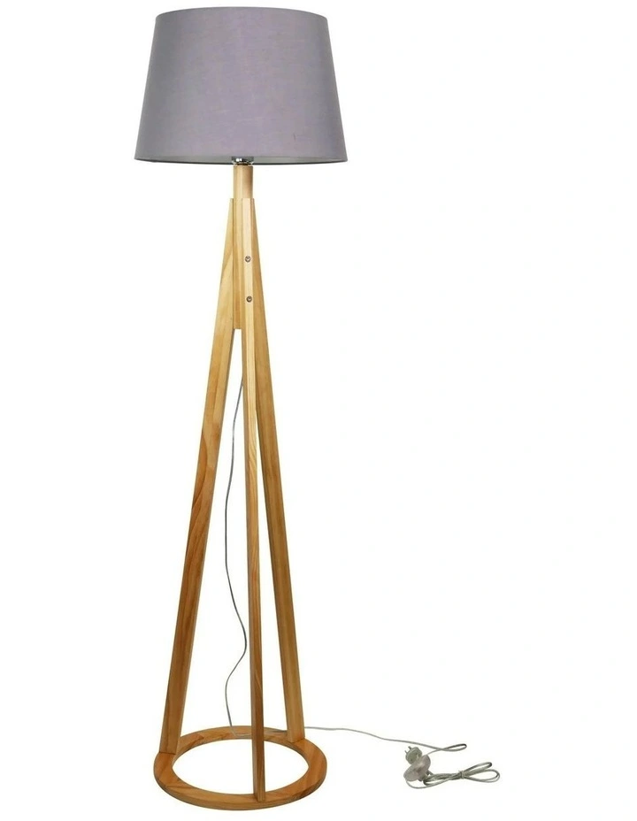 Stabb Complete Base & Shade Floor Lamp Grey image 1